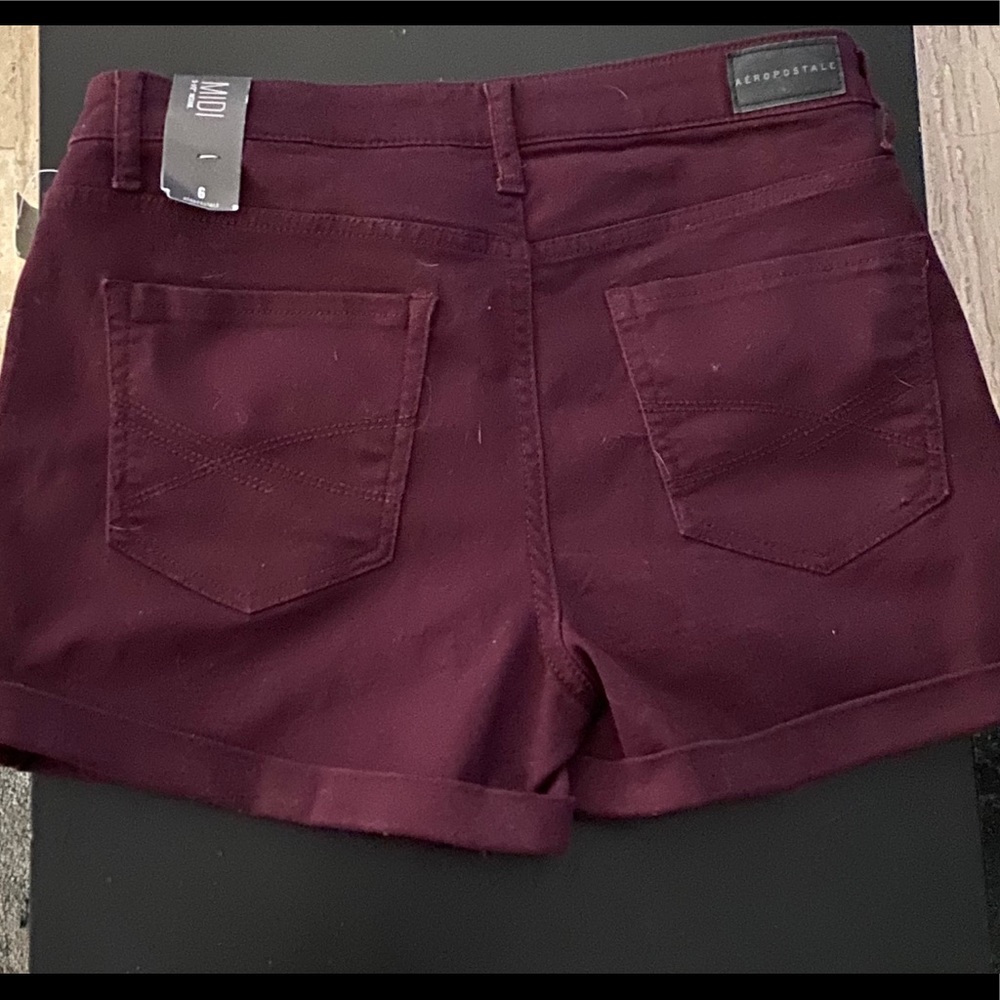 Aeropostale Burgundy Shorts - Picture 2 of 2
